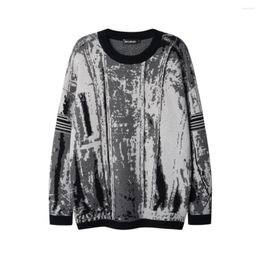 Men's Sweaters 2024 Oversized Men Y2k Women Sweater Couples Pullovers Streetwear Vintage Tops Korean Reviews Many Clothes