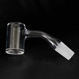 Quartz Banger Fully Weld Hookah Nail 10mm 14mm Male Joint Seamless Bangers Thick Bevelled Edge Bent Nails 45 90 Degree Doomless Hookahs ZZ