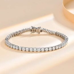 Latest Design Moissanite Diamond Bracelets With Elegant Looking Tennis Chain Necklace For Men And Women