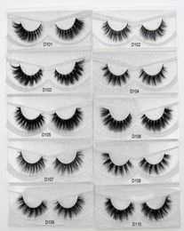 100 Handmade 3D Mink Eyelashes Natural Lashes Soft False Eyelash High Volume Cruelty Mink lashes D1013591464