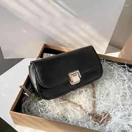 Shoulder Bags Fashion Chain Bag For Women 2024 Designer Luxury Tote Handbags PU Leather Cross Body Black Mini Evening Clutch