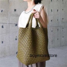 Totes Handbag Cabat BottegVents 7A Woven Cabat Genuine Handwoven Shopping Mother Child7a Have Genuine LeatherD71C