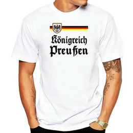 Men's T-Shirts 2020 Summer Popular tenor kingdom cheerleading jersey 2020 German football Koenigreich Preussen movie T-shirt J240506