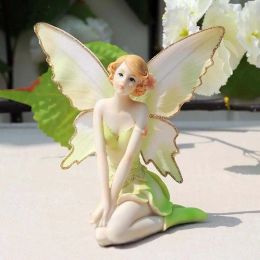 Miniatures Resin DIY Wing Fly For Birthday Wedding Crafts Fairy Flower fairy Car Decor Angel figurines Miniatures