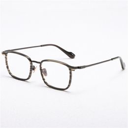 Optical Eyeglasses For Men Women Retro GMS 635 Designer Fashion Sheet Glasses Titanium Frame Detailed Elasticity Square Style Anti-Blue Light Lens Plate With Box