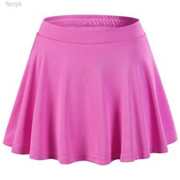 Skirts Skorts Kids Girls Sport Skirts Summer Solid Colour High Waist Skirts with Shorts Gym Tennis Workout Athletic Casual Pleated Skirt d240508