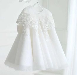 Christening dresses First Birthday Party Dress Lace Princess Baby Girl and Wedding White Baptist Ball Q240507