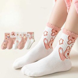 Kids Socks 5Pairs/lot Children Socks for Kids Cute Girls Boy Outdoor Sports Socks Causual Kids Spring Summer Cotton Socks