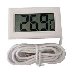 Embedded Mini Digital Termometro Termometer With Probe And Battery LCD Display -50-110°C For Indoor Fridge Aquarium Home