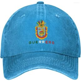 Ball Caps Guerrero Mexico State Flag Unisex Adjustable Cap Trucker Hats Dad Baseball Cotton Cowboy Hat Black
