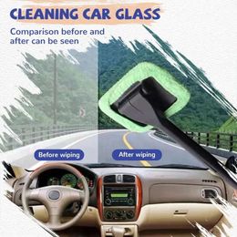 Brush Kit Cleaning Window Cleaner Windshield Wash Tool Inside Interior Auto Glass Wiper With Long Handle Car Accessories