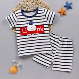 Clothing Sets Spring Baby Boys Set T Shirt Pant 2pcs Striped Toddler Clothes For Kids Boy