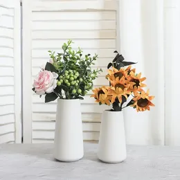 Vases Piece Decor Coffee Ceramic Dried European Shop Flower Pot El Home Dinner Simple Table 1 Vase