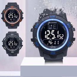 Wristwatches Fashion Waterproof Electric Watch Large Screen Sports Multi-function Men's And Women's Creative