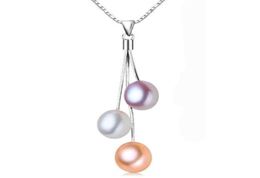 Fashion Pearl Necklace Pearl Jewellery 89mm Multicolour Natural Pearl Pendant 925 Silver Jewellery For Women Gift54909281193779
