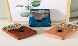 17 Keys Kalimba Mahogany Thumb Piano Reed 17 Key Music Keyboard Wooden African Kalimba Finger Piano308W8833729