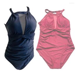 Women's Swimwear 2024 Push Up Women One Piece Swimsuit Sexy Patchwork Plus Size Bodysuit Female Monokini Bikini
