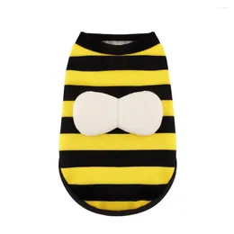 Dog Apparel Pets Clothes Bee-themed Pet Costume For Dogs Cats Cute Transformer Design Soft Breathable Two-leg Pullover Comfort