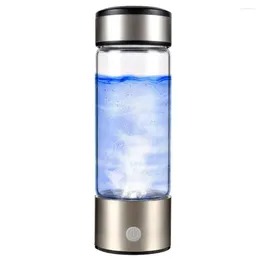 Water Bottles Portable Hydrogen Generator Bottle 400ml Hydrogenated Spe Pem Tech Glass For