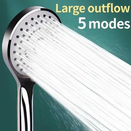 Bathroom Shower Heads Bathroom Pressurized Hand Shower Package Accessories Shower Nozzle Large Water Output 5 Models Universal Adaptation Save Water