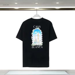 Casablancas Men T Shirts Designer T Shirt Casablanc Short Sleeve Fashion Men Casual T-Shirts Women Street T-Shirts Tennis Club Casa Blanca Shorts Luxury Shirt 301