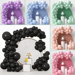 Party Decoration 86pcs/Set Macaroon Balloon Suit Birthday Wedding Valentine's Day Baby Shower Decor Solid Colour Latex Balloons