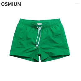 Men's Shorts Man Green Lace Up Short Beachwear Plus Size Xxl Quick Dry Loose Nylon Waterproof Cute Sexy Running Gym Wear