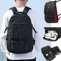 Backpack 50L 80L Expandable Men's 17.3 Laptop USB Charging Waterproof Hiking Casual Travel Outdoor Backpacks Shoe Compartment