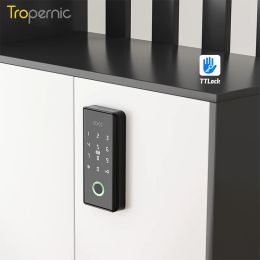 Lock TTlock APP Smart Cabinet Lock Office Storage Fingerprint Drawer Password 13.56mhz RFID Card for Sauna GYM Resort