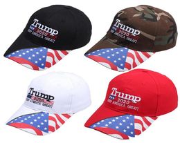 Donald Trump 2020 Baseball Cap Make America Great Again hat Star Striped USA Flag print sports outdoor cap LJJA3625137573004