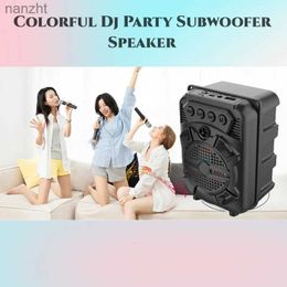 Portable Speakers Cell Phone Speakers Wireless portable Bluetooth stereo surround speaker RGB light supports USB card microphone outdoor speaker WX