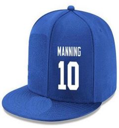 Snapback Hats Custom any Player Name Number 10 Manning Giants hats Customised ALL Team caps Accept Custom Made Flat Embroidery Lo4423939