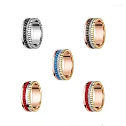 Cluster Rings Original Fashion Luxury Jewellery - Ceramic Gear Dragon Ring Rotating Couple Party Gift