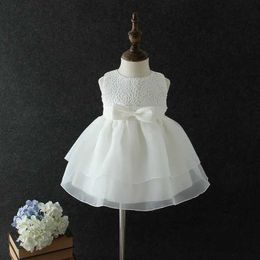 Christening dresses Elegant Latest Baby Dress 1 2 Old Tank Top Fashionable Summer Childrens Clothing Baptist ABD164704 Q240507