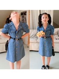 Children's denim skirt Fall vintage skirt for girls children's skirt for 3-8 years old