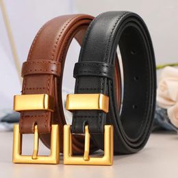 Belts Genuine Leather Women's Belt With Needle Buckle Pure Cowhide Simple And Fashionable Jeans Suit Pants Luxury