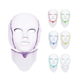 Led Skin Rejuvenation 7 Colour Pdt Led Neck Face Light Mask System Skin Care Beauty Salon Equipment