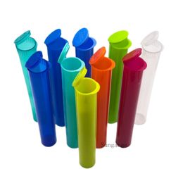 116mm Pre roll Tube Tobacco Plastic Doob Tube Stash Jar Pop Top Tube Smoking Packaging Roll Tubes Herb Container Storage Cigarette Rolling Cone holder Pill Case