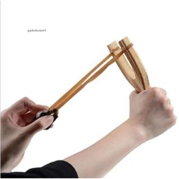 Fidget Wooden Material Slingshot Rubber String Fun Traditional Kids Outdoors Catapult Interesting Hunting Props Toys Sxjun7 0508