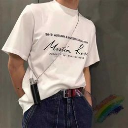 Men's T-Shirts Oversized MARTINE ROSE T Shirt Men Women 1 1 Best Quty Heavy Fabric T-Shirt Tops T T240508