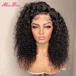 Deep Wave Closure Wig Human Hair Lace Frontal Wigs For Women 13x6 Lace Front Wig Bleached Knots Wigs 4x4 Deep Wave Frontal Wig 240508