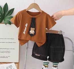 Clothing Sets Boutique Baby Summer 6 To 12 Months Boys Clothes Cute Casual Shorts Sleeve T-shirts And Kids Toddler Tracksuits