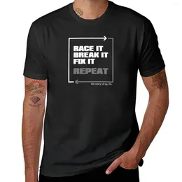Men's Polos Race It Break Fix It... Repeat - Car Guys Racecar T-Shirt Sports Fans Blacks Oversizeds Men Clothings