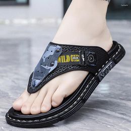Slippers Flip Flops Casual Summer Outdoor Anti Slip Waterproof Beach Shoes Fashion Soft Sole Comfortable Breathable Cool Sandals