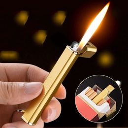 Hot Sale Mini Grinding Wheel Lighter Butane Gas Unfilled Open Flame Cigarette Lighter