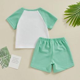 Clothing Sets Toddler Baby Girl Boy Summer Clothes Raglan Short Sleeve Shirt Shorts Set Infant 2Pcs Casual Outfits 9 12 18M 2T 3T