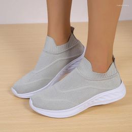 Casual Shoes Ladies 2024 Slip On Women's Vulcanize Autumn Breathable Mesh Outdoor Walking Women Flat Sneakers