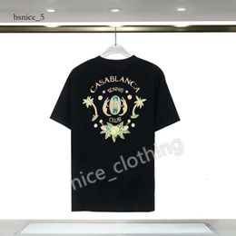 Casablancas Men T Shirts Designer T Shirt Casablanc Short Sleeve Fashion Men Casual T-Shirts Women Street T-Shirts Tennis Club Casa Blanca Shorts Luxury Shirt 979