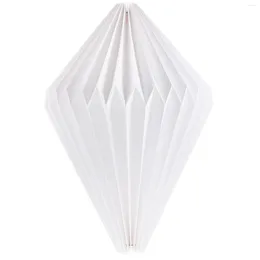 Table Lamps Folding Origami Lantern Hanging Lampshade Light Decor Accessory Decorative Paper Night Lights Manual White