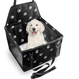High Quality Pet Dog Car Booster Seat Mesh Puppy Safety Belt Stable Foldable Travel Basket 240508